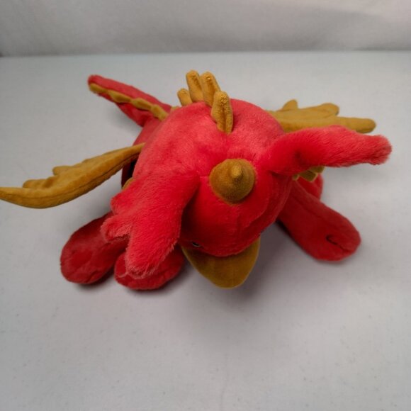 Jellycat London Darvin Dragon Orange Winged Wings Horn Stuffed Plush 11" - Picture 7 of 13